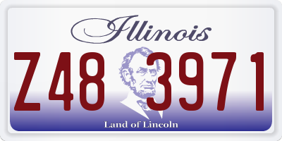 IL license plate Z483971