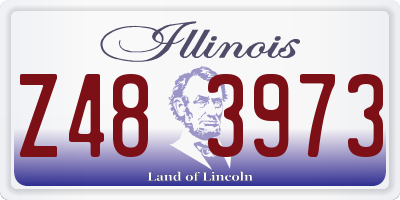 IL license plate Z483973