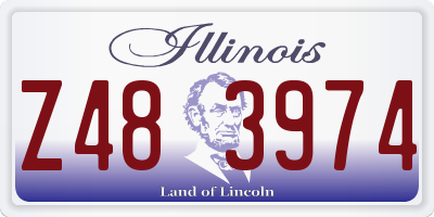 IL license plate Z483974