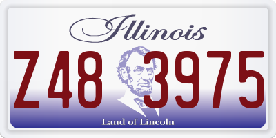 IL license plate Z483975