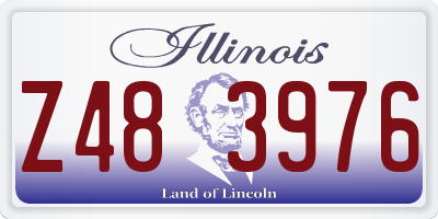 IL license plate Z483976
