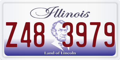 IL license plate Z483979