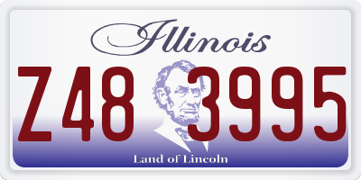 IL license plate Z483995