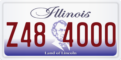 IL license plate Z484000