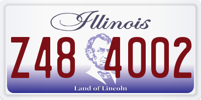 IL license plate Z484002