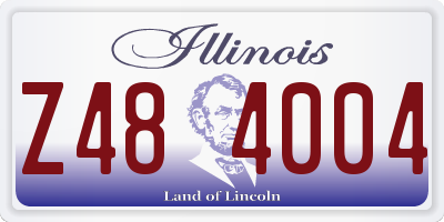IL license plate Z484004