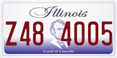 IL license plate Z484005
