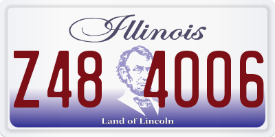 IL license plate Z484006