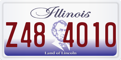 IL license plate Z484010