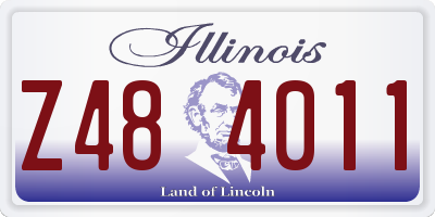 IL license plate Z484011