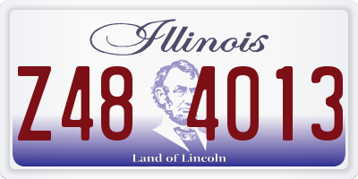 IL license plate Z484013