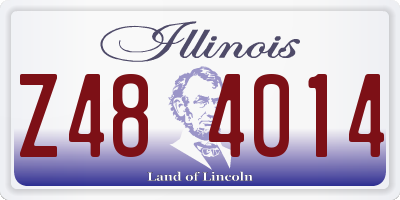 IL license plate Z484014