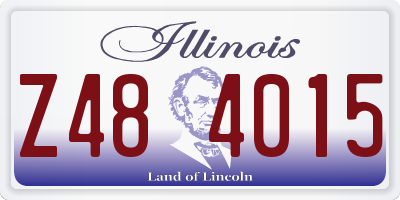 IL license plate Z484015