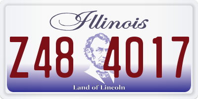 IL license plate Z484017