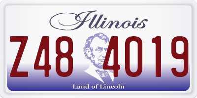 IL license plate Z484019