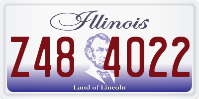 IL license plate Z484022
