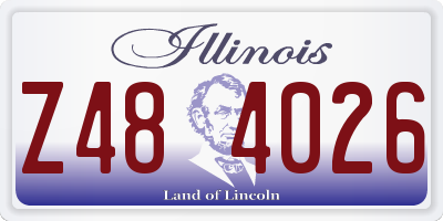 IL license plate Z484026