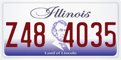 IL license plate Z484035