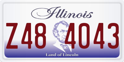 IL license plate Z484043