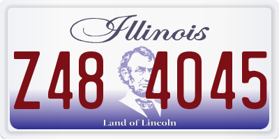 IL license plate Z484045