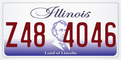 IL license plate Z484046