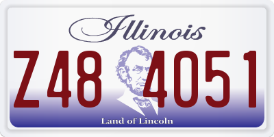 IL license plate Z484051