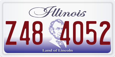 IL license plate Z484052