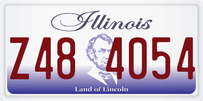 IL license plate Z484054
