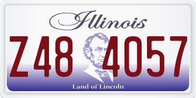 IL license plate Z484057