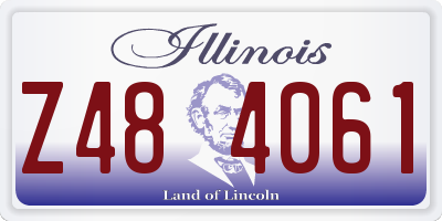 IL license plate Z484061