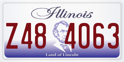 IL license plate Z484063