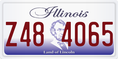 IL license plate Z484065