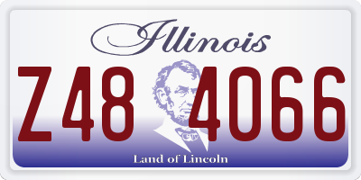 IL license plate Z484066