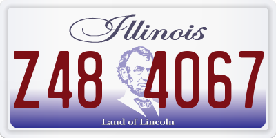 IL license plate Z484067