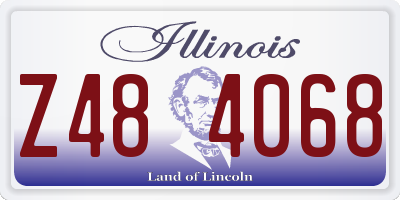 IL license plate Z484068