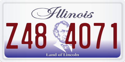 IL license plate Z484071