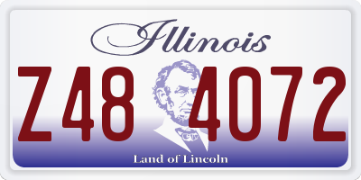 IL license plate Z484072