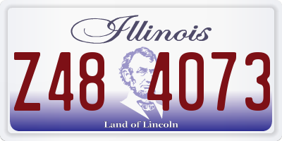 IL license plate Z484073