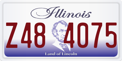 IL license plate Z484075
