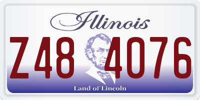IL license plate Z484076