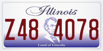 IL license plate Z484078