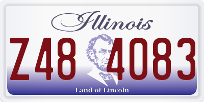 IL license plate Z484083