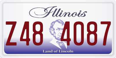 IL license plate Z484087
