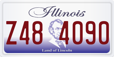 IL license plate Z484090