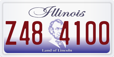 IL license plate Z484100