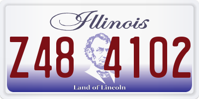 IL license plate Z484102
