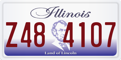 IL license plate Z484107