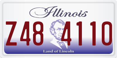 IL license plate Z484110