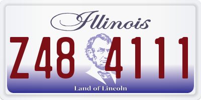 IL license plate Z484111