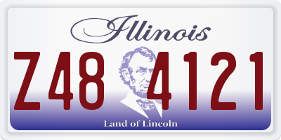 IL license plate Z484121